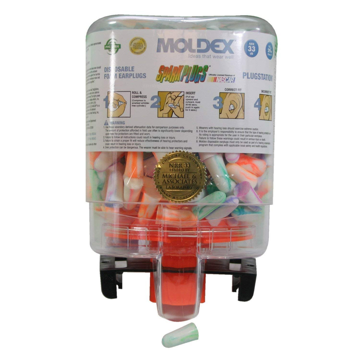 Moldex 6644 PlugStation Ear Plug Dispenser with 250 Pairs