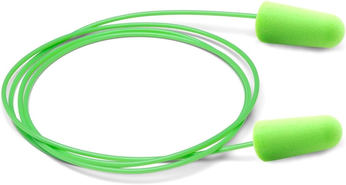 Moldex 6900 Pura-Fit Earplugs Corded 33NRR Bright Green 100 Pairs