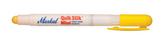 Markal 61127 Quik Stik Mini Solid Paint Marker Yellow Pack of 12