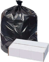 Pitt Plastics EC445515K Eco Strong Can Liners 56 Gallons 44 x 55 1.5-mil Black 10 Bags Per Roll Case Of 10 Rolls