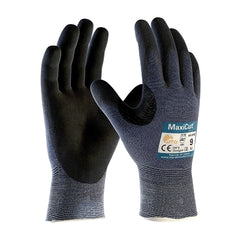 PIP 44-3745/XL MaxiCut Ultra Seamless Knit Engineered Yarn Gloves X-Large Black/Blue