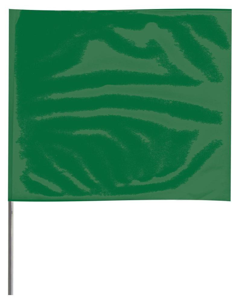 Presco 4521G Stake Flags 4 inch x 5 inch 21 inch Height PVC/Steel Wire Green