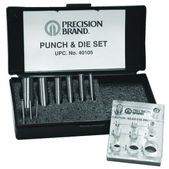 Precision Brand 40105 Punch and Die Set, English, Punches; Dies; Plastic Case