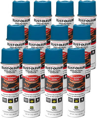 Rust-Oleum 203022V Industrial Solvent Based Marking Spray Paint 17 Oz 12 Pack