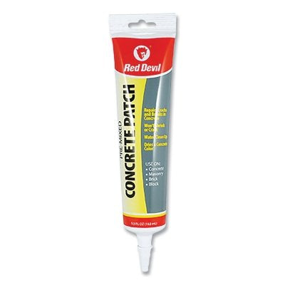 Red Devil 645 Pre-Mixed Concrete Patch Squeeze Tube 5.5 Fl Oz Gray