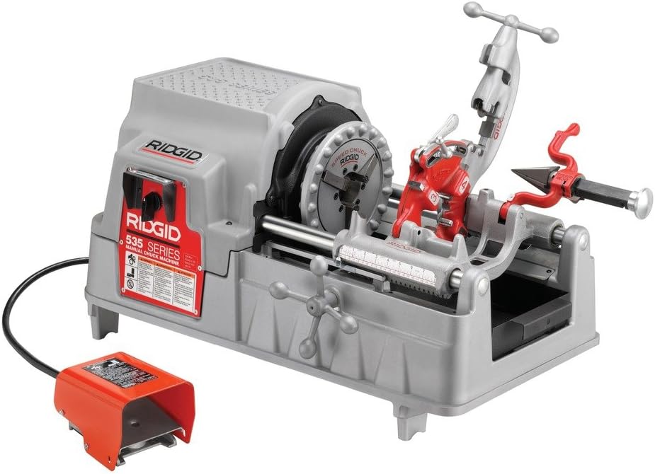 RIDGID 93287 Model 535 Pipe Threading Machine 115V 36 RPM 1/2 to 2 Inch Capacity