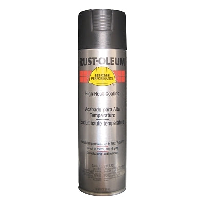 Rust-Oleum V2176838 High Performance V2100 System High Heat Aerosol Black 20 Oz. Can - Lot of 6