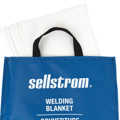 Sellstrom S97455 High Temperature Resistant 100 Percent Fiberglass Welding Blanket 6 ft x 5 ft White