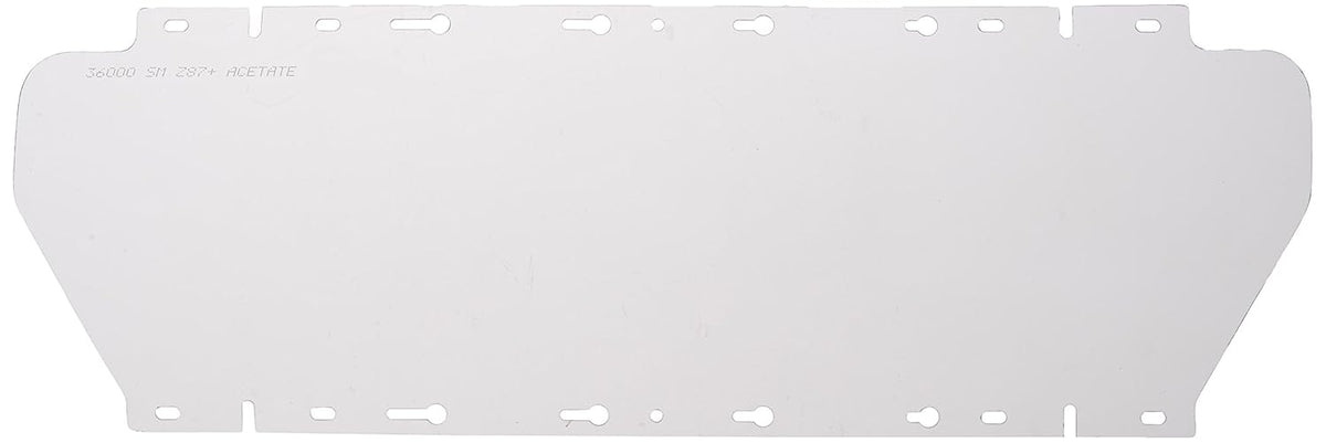 Sellstrom S36000 Replacement Window for 380 Series Safety Face Shields, Clear Tint, Uncoated Acetate