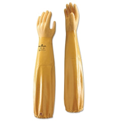 SHOWA 772L-09 Nitrile Chemical Resistant Gloves 26 inch Large Yellow