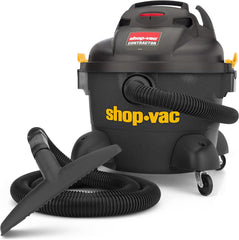 Shop-Vac 9653606 Contractor Wet Dry Vacuum 6 Gallon 1-1/4 Inch x 8 Foot Hose 70 CFM 1-Pack