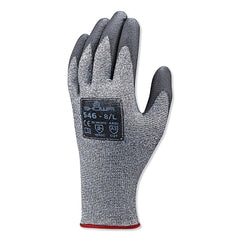 Showa 546M-07 Cut-Resistant Safety Glove with HPPE Liner and PU Foam Coating, Medium