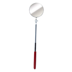 Ullman S-2 Circular Telescoping Mirror Heavy Duty Vinyl Grip 3-1/4 Diameter 11 to 15 Extended Handle Length