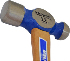 Vaughan TC2012 Commercial Ball Pein Hammer 12 Inch Hickory Handle Forged Steel 12 oz Head