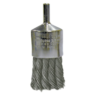 Weiler 10392 Nickel-Plated Cup End Brush 1-1/8 .014 Stainless Steel Knot Wire Fill Pack of 10