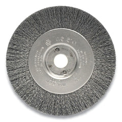 Weiler 154 Narrow Face Crimped Wire Wheel 4 inches x 1/2 inch Stainless Steel 12500 RPM