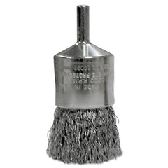 Weiler 10371 Nickel-Plated Cup End Brush 1/2 0104 Stainless Steel Crimped Wire Fill Made in the USA Pack of 10