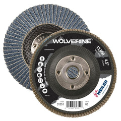 Weiler 31351 Wolverine Abrasive Flap Disc 60 Grit Zirconia Alumina Bevel Type 29 Phenolic Backing