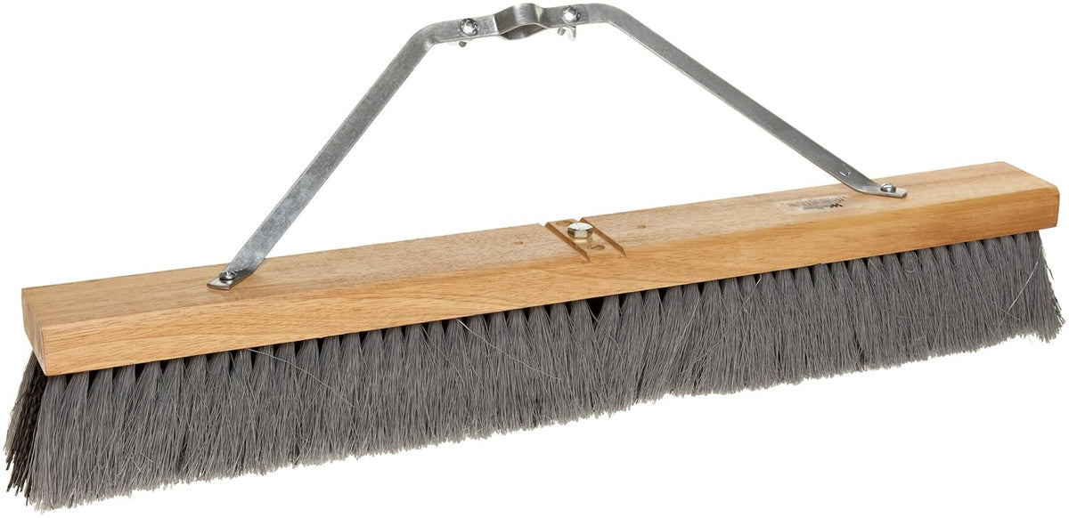 Weiler 44581 24 Block Size, Hardwood Block, Flagged Gray Polystyrene Fill, Contractor Medium Sweeping Broom