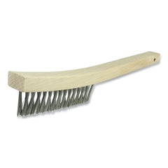 Weiler 44432 V-Groove Wire Scratch Brush 13.7 Inch 3 x 19 Rows