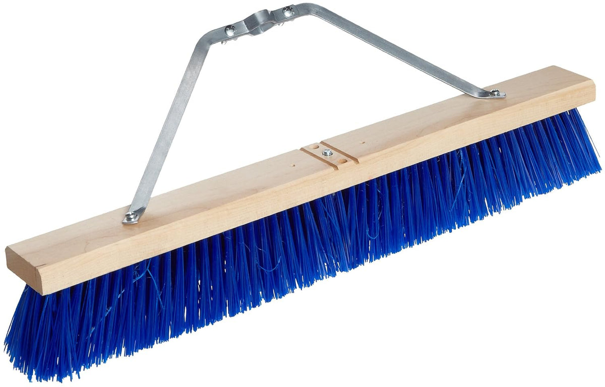 Weiler 44590 24 Block Hardwood Contractor Broom Stiff Blue Polypropylene Fill