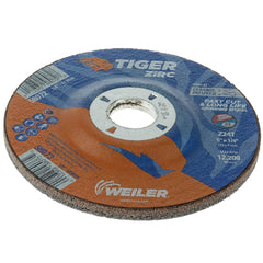 Weiler 58073 Tiger Zirc Type 27 Grinding Wheel Z24T 5 inch x 1/4 inch x 7/8 inch Pack of 10