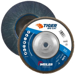 Weiler 50846 7 Big Cat Abrasive Flap Disc 120 Grit Pack of 10