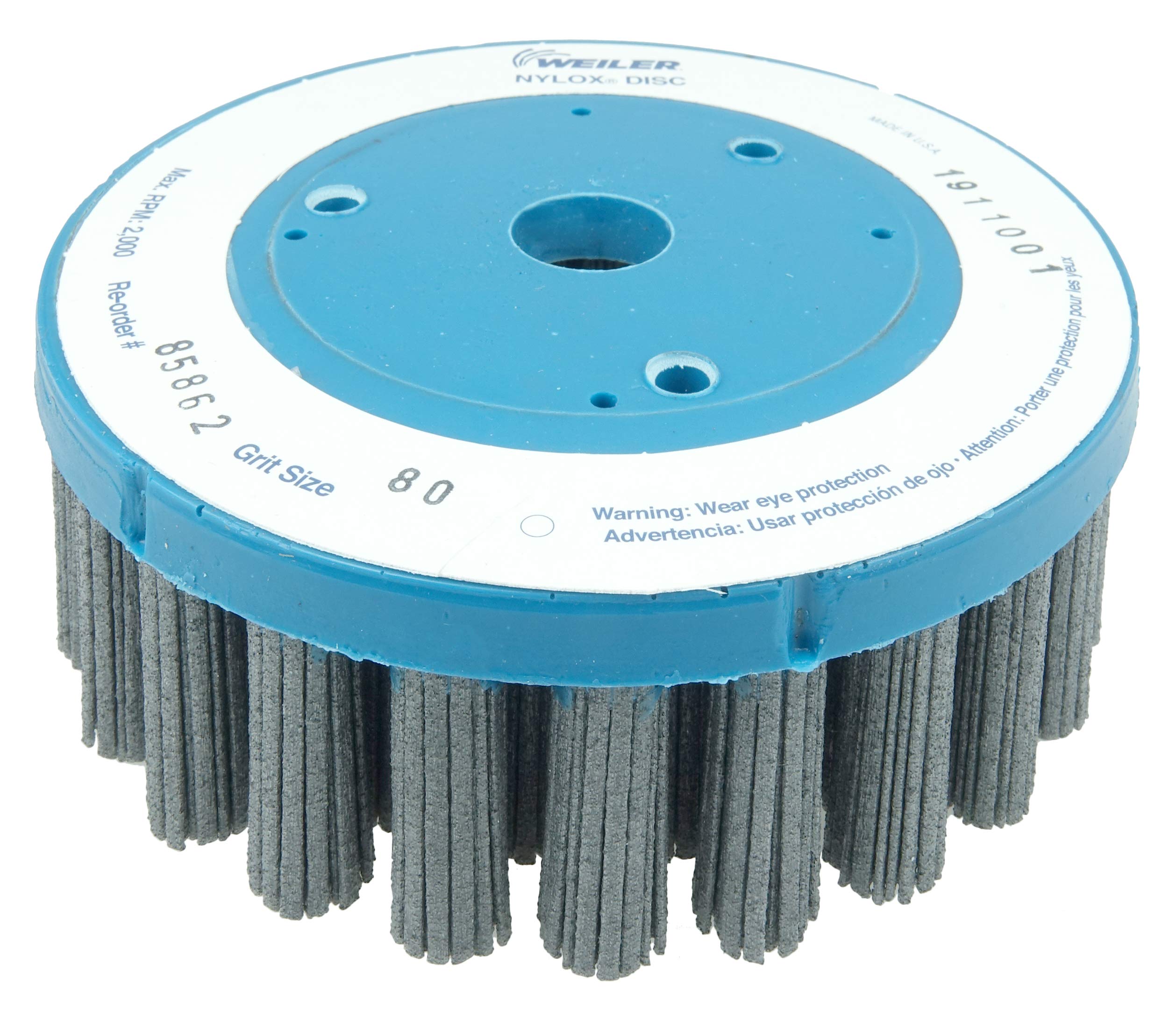 Weiler 85996 Nylox Disc Brush 80 Grit 6 Inch