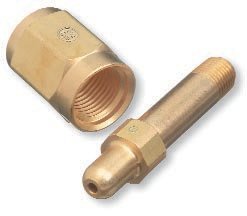 Western Enterprises 6347-2 Regulator Inlet Nuts Air Brass CGA-347 Hand-Tight