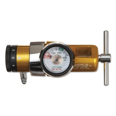 Western Enterprises OPA-820 Compact Click-Style Regulator Oxygen CGA-870 Yoke 3000 psi Inlet