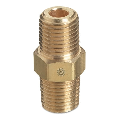 Western Enterprises B-8-6HP Pipe Thread Reducer Bushings Adapter Brass 3000 PSIG 1/2 in 3/8 in NPT