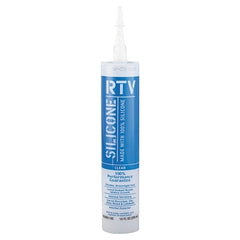 White Lightning WL099110C Contractor RTV Silicone Sealant Clear 10 oz