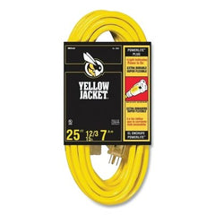 Woods Wire 2883 Yellow Jacket Power Cord 25 ft 12/3 Cord Yellow