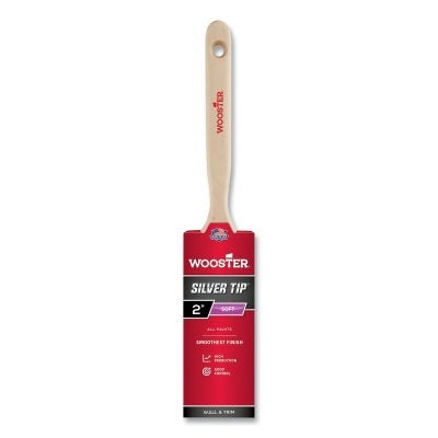 Wooster 52200020 Silver Tip Paint Brushes 2 Inch Polyester Wood Handle