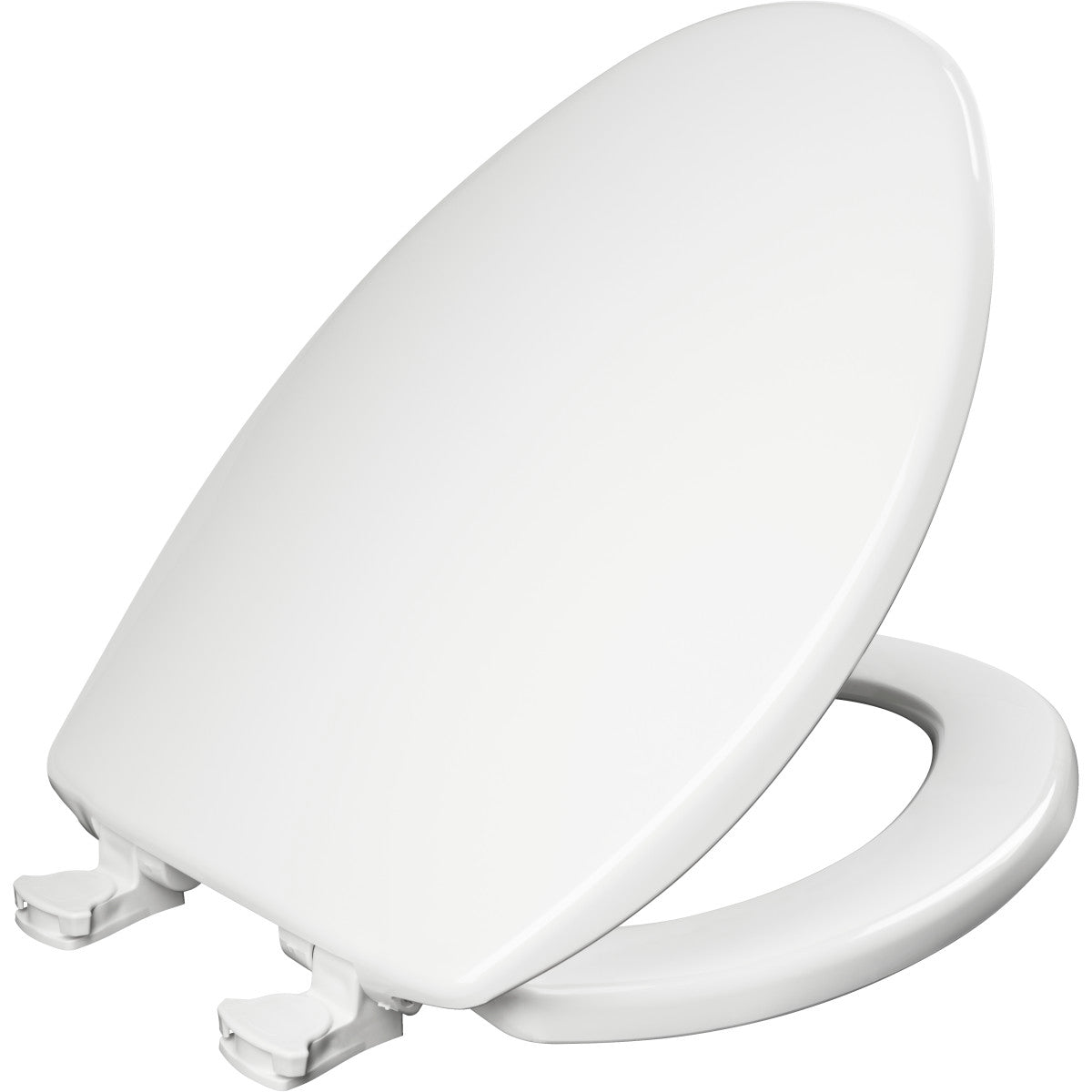 Bemis 7300EC000 Elongated Plastic Toilet Seat with Easy Clean Hinge in White