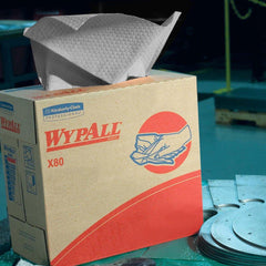 WypAll 41048 X80 Pop Up Wipes in White (Box of 80)