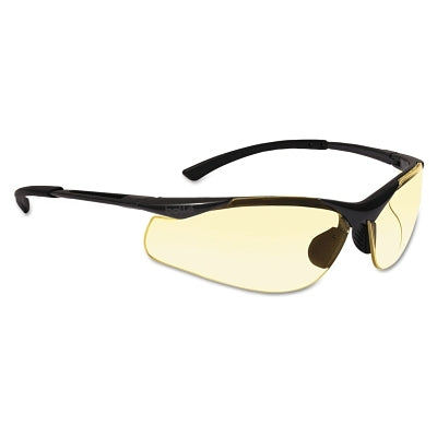 Bolle Safety 40046 Contour Safety Glasses Yellow Lens Anti-Fog Anti-Scratch Gray Frame