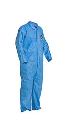 DuPont PB120SBU2X002500 ProShield 10 Disposable Protective Coverall with Serged Seams, Open Cuff and Ankles, Blue, 2X-Large, 25-Pack