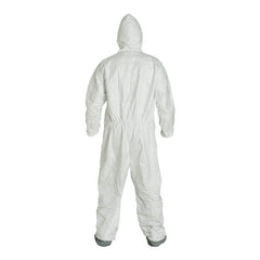 DuPont TY122SWHMD002500 Coverall Serged Seams Medium White Pack Of 25