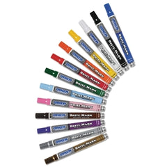 DYKEM 84001 Brite-Mark Medium Tip Blue Paint Marker Pack of 12