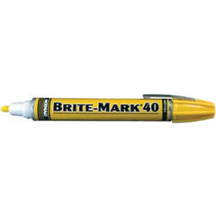 Dykem 40006 Brite-Mark 40 Yellow Medium Tip Markers