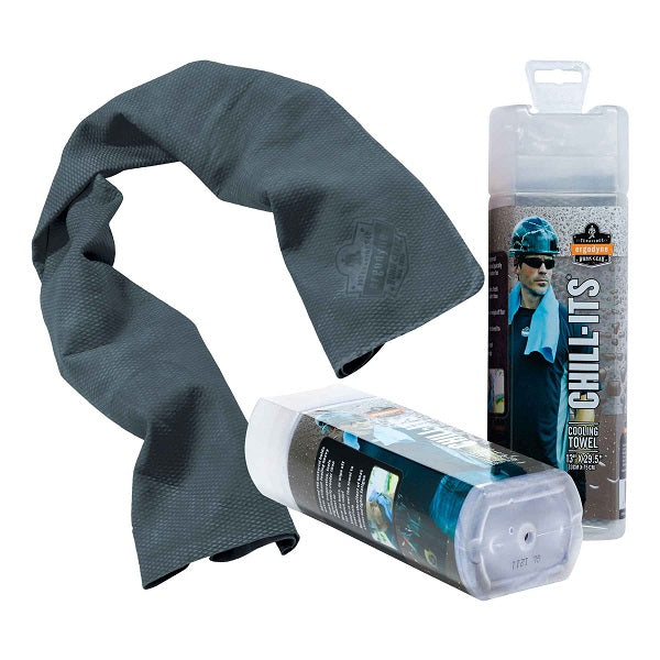 Ergodyne 12438 Chill-Its 6602 Evaporative Cooling Towel Gray 1 Each