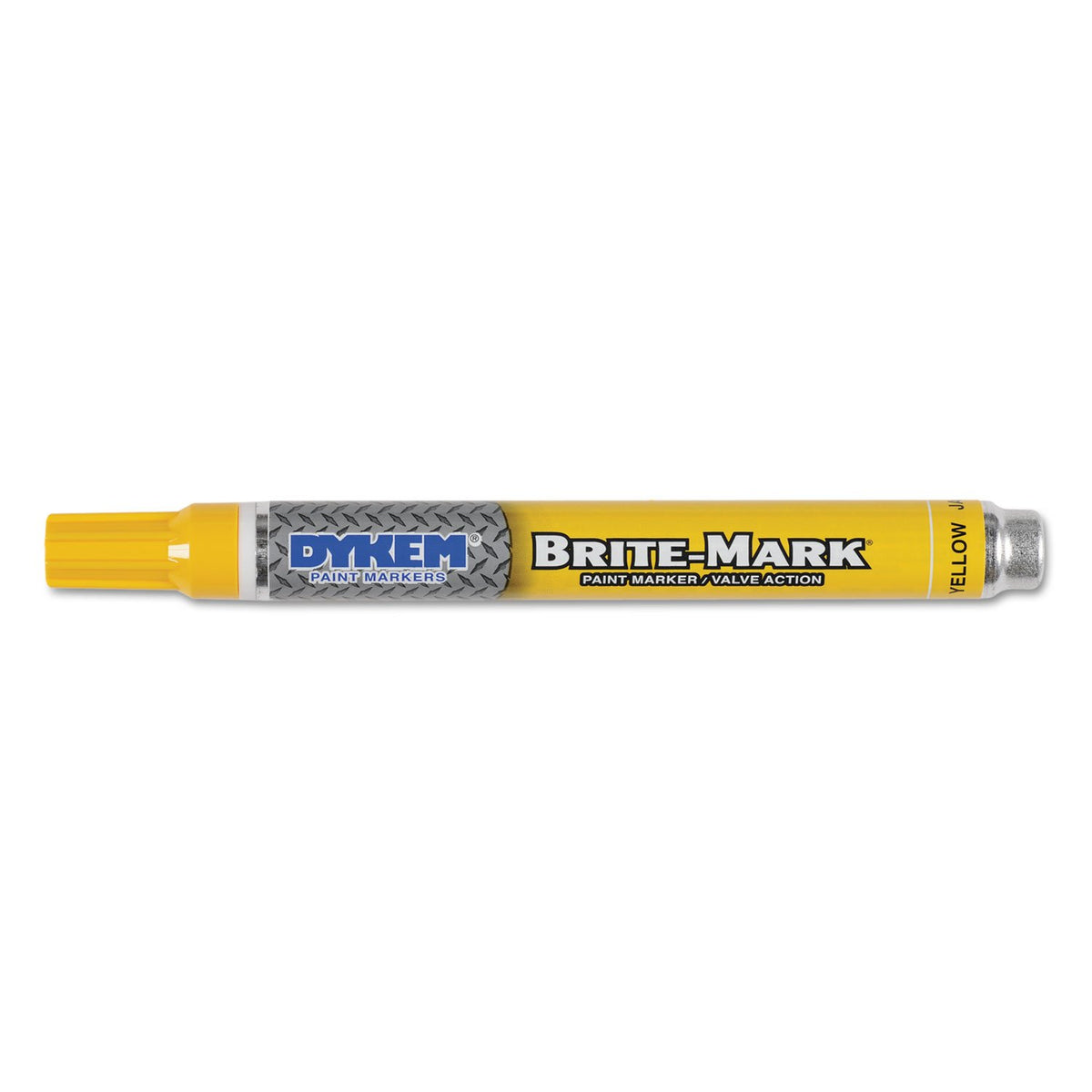 Dykem 84004 Brite-Mark Yellow Paint Marker Medium Tip