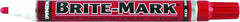 Dykem 84006 Brite-Mark Medium Tip Paint Marker Red 1/8 Inches