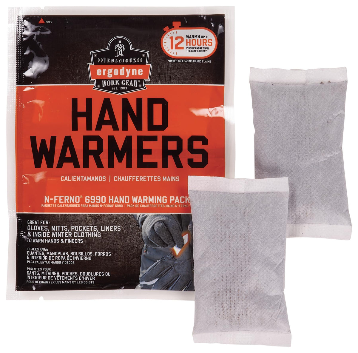 Ergodyne 16990 N-Ferno Warming Packs White (1-Pair)