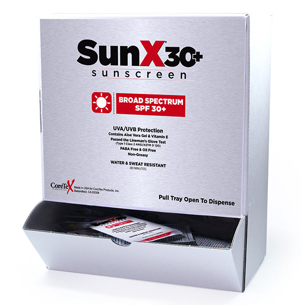 First Aid Only 18350 SunX30 Sunscreen Lotion Packets SPF30 50/Box