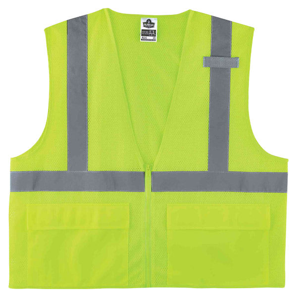 Ergodyne 21125 GloWear Class 2 Standard Mesh Vest Large/X-Large Lime