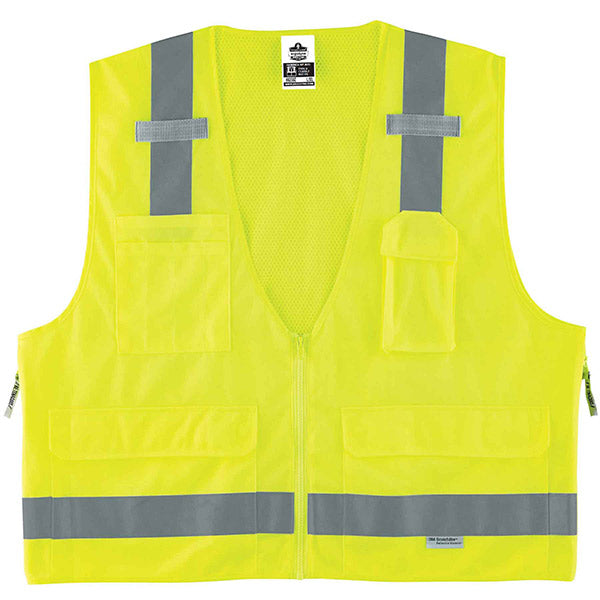 Ergodyne 21425 GloWear 8250Z Class 2 Surveyors Vest L/XL Lime