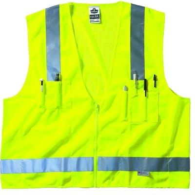 Ergodyne 21425 GloWear 8250Z Class 2 Surveyors Vest L/XL Lime