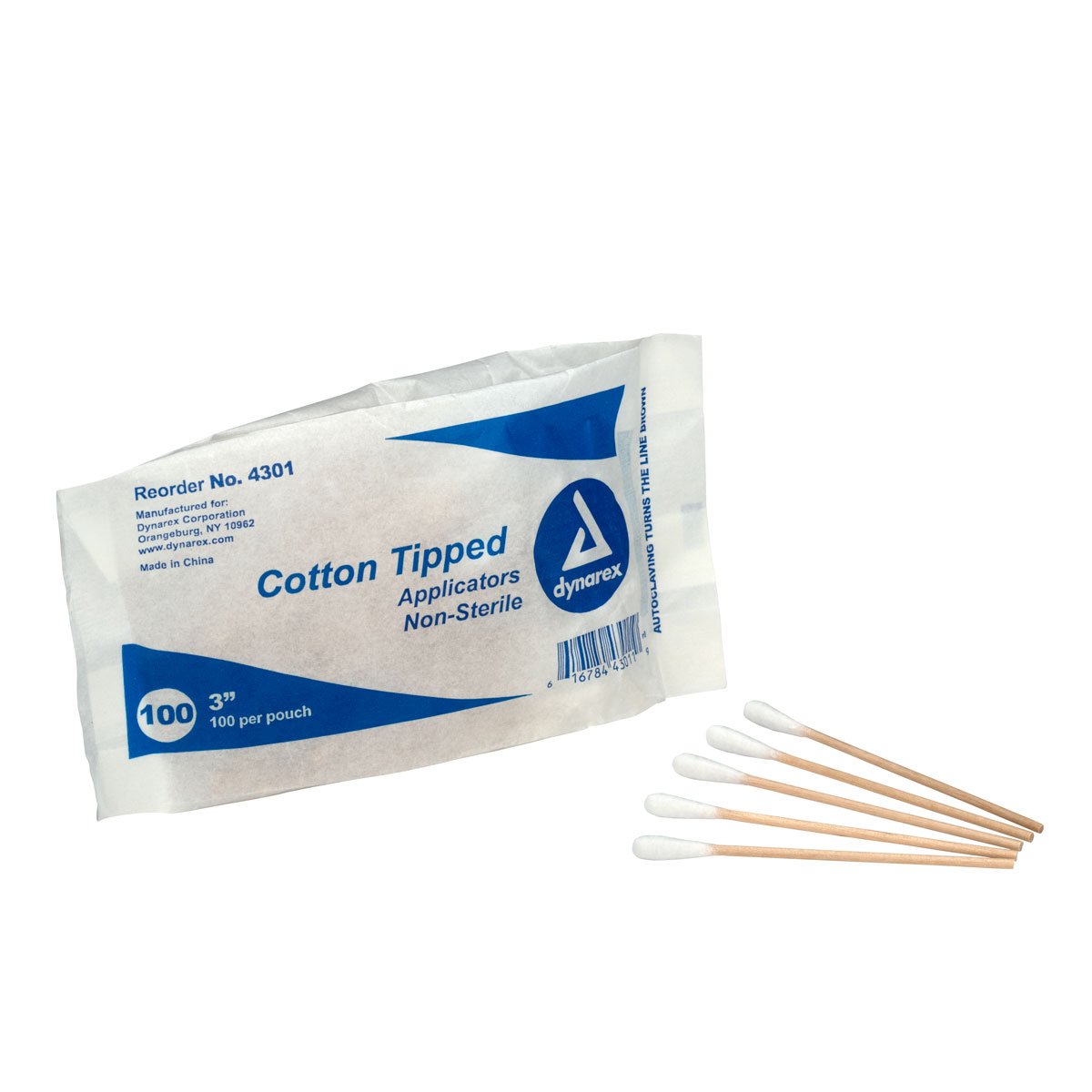 First Aid Only 25400 Cotton Tipped Applicator Wooden Shaft 100 Pack